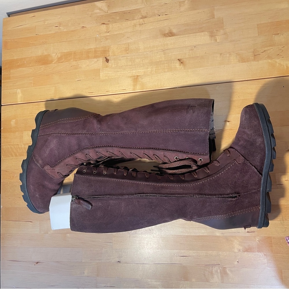 Sorel, the Joan Wedge II Tall Waterproof Leather Boots - Picture 8 of 15